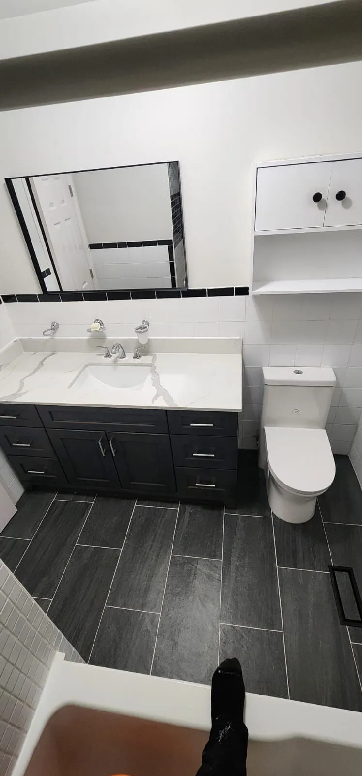 Bathroom renovated by EH Contracting